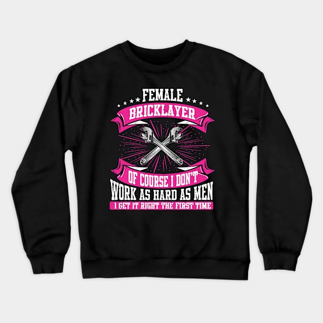 Brickie Bricklaying Construction Bricklayer Crewneck Sweatshirt by IngeniousMerch